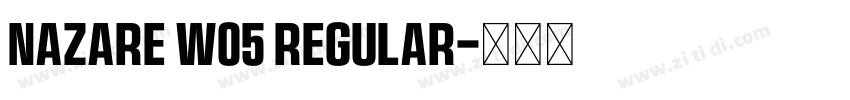 Nazare W05 Regular字体转换